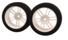 101512 1/10 scale 26mm wide tyres on white wheels. combination 35/32 shore Italian foam