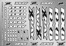 397360 XRAY RX8 Sticker for Body - White