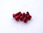 69627 Hiro Seiko Aluminum Alloy 3X6 Hex Socket Button Head Screw (5) RED (HS69627)