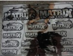 MXSTC16 MATRIX CHROME BLACK CAR STICKERS (16) (MXSTC16)