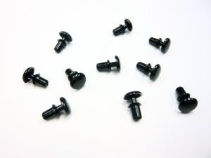 104024 Body rivets Nylon Black (10) (XCE104024)