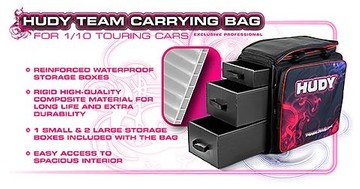 199100 HUDY 1/10 Touring Carrying Bag + Tool Bag - V2 - Exclusive Edition (HUD199100)