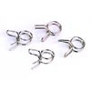 2452 Fuel Line Clips (4) - Medium Chrome finished clips that will look good with any color fuel tubing. (DYN2452)