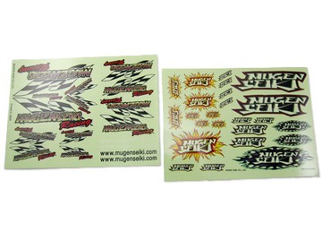 P0218 Mugen SEIKI Flag & Flame Sticker, AWESOME (MUGP0218)