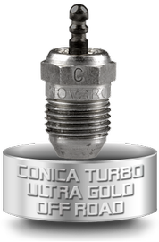 C6TGC - Conical Turbo Gold Glowplug, (Medium-High Nitro) (NOVC6TGC)