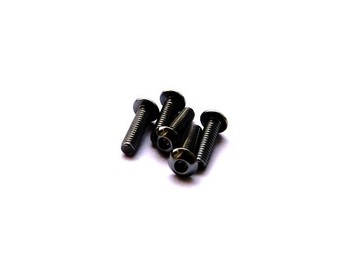 69871 Hiro Seiko Aluminum Alloy 3X10 Hex Socket Button Head Screw (5) BLACK (HS69871)