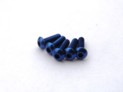 69623 Hiro Seiko Aluminum Alloy 3X6 Hex Socket Button Head Screw (5) YOKOMO BLUE