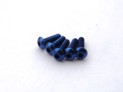 69624 Hiro Seiko Aluminum Alloy 3X8 Hex Socket Button Head Screw (5) YOKOMO BLUE