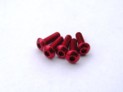 69725 Hiro Seiko Aluminum Alloy 3X5 Hex Socket Button Head Screw (5) RED