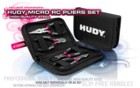 189000 HUDY Micro RC Pliers Set + Carrying Bag