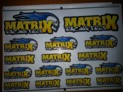 MXST16YB MATRIX YELLOW / BLUE CAR STICKERS (16)