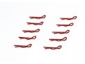 301007 Small Body Clip 1/10 - Metallic Red (10)