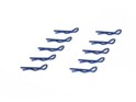 301008 Small Body Clip 1/10 - Metallic Blue (10)