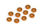 303123-O ALUM SHIMS 3X6X2.0mm size, 2mm THICK ORANGE, set of 10