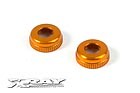 308327-O Alu Cap For XRAY Shock Body #308322 - Orange