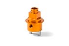 334140-O Alu Brake Disk Adapter - Swiss 7075 T6 - Orange