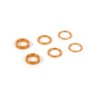 375090-O SET OF ALU SHIMS (0.5MM, 1.0MM, 2.0MM) ORANGE