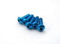 69621 Hiro Seiko Aluminum Alloy 3X10 Hex Socket Button Head Screw (5) T-BLUE