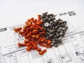 69988 T4’16 Titanium & Alum Hex Socket Screw Kit Tit & Orange