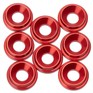 820509 1up Racing 7075 LowPro Countersunk Washers RED- M3