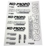 88800 KO Propo America Black/White Decal Sheet