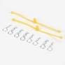 2247 Body Klip Retainers, Yellow (2)