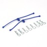 2249 Body Klip Retainers, Blue (2)