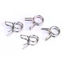 2452 Fuel Line Clips (4) - Medium Chrome finished clips that will look good with any color fuel tubing.