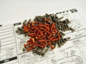 69975 NT1'15 Titan & Alum Hex Socket Screw Kit Orange & Titanium screws