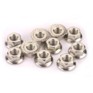 6135 Steel Flanged Nut, 4mm. (10)