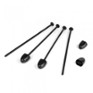 DER-ZS4-BLK Zip Stix / BLACK / 4pcs