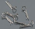 C6472 Body Clip Large Bent (6) 1/10 & 1/8