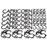 CAP-BLK Capricorn Stickers (Black) lettering