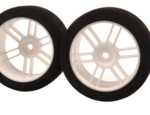101512 1/10 scale 26mm wide tyres on white wheels. combination 35/32 shore Italian foam