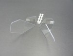 104029 Body-stiffner shaped rear L+R 1/8 with (8) white rivets