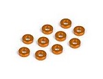 303123-O ALUM SHIMS 3X6X2.0mm size, 2mm THICK ORANGE, set of 10
