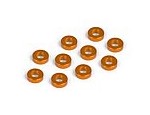 303123-O ALUM SHIMS 3X6X2.0mm size, 2mm THICK ORANGE, set of 10 (XRA303123-O)