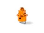 334140-O Alu Brake Disk Adapter - Swiss 7075 T6 - Orange