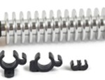 53001S Silver exhaust cooler with holder and fuel tube clip 1 set /pack