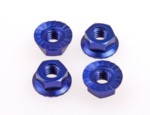 69592 4mm Alloy Serrated Wheel Nut Y-BLUE (4) (HS69592)