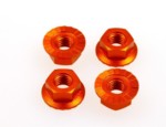 69596 4mm Alloy Serrated Wheel Nut Orange (4) (HS69596)