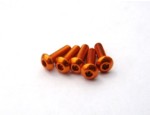 69727 Hiro Seiko Aluminum Alloy 3X5 Hex Socket Button Head Screw (5) Orange (HS69727)