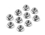 960240 High-quality M4 nut with serrated flange. Set of 10