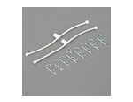 2246 Body Klip Retainers, White (2)