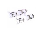 2452 Fuel Line Clips (4) - Medium Chrome finished clips that will look good with any color fuel tubing. (DYN2452)