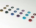 AW-S050DB .5MM THICK 3MM HOLE SHIM DARK BLUE (10)