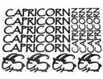 CAP-BLK Capricorn Stickers (Black) lettering (CAP-BLK-STICKERS)