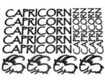 CAP-BLK Capricorn Stickers (Black) lettering