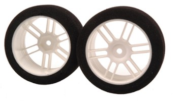 101501 1/10 26mm FR white wheel 35sh Italian foam (XCE101501)