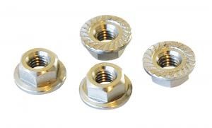 103330 Nut titanium M4 with flange Precision machined titanium wheel-nuts (XCE103330)